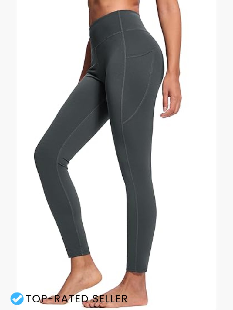 High Waist Yoga Leggings With Pockets 4-Way Stretch Tummy Control Activewear